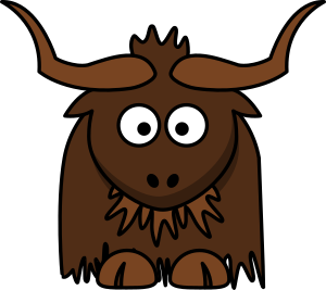 openclipart圖庫：Cartoon Yak