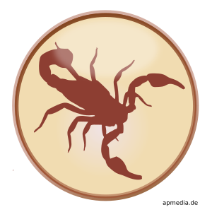 openclipart圖庫：Star Sign Scorpion