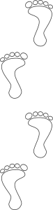 openclipart圖庫：Huellas. Footprints
