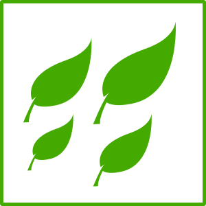 openclipart圖庫：eco green leaves icon