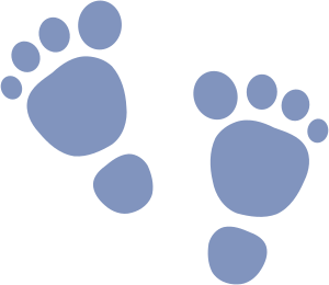 openclipart圖庫：h-foot-print