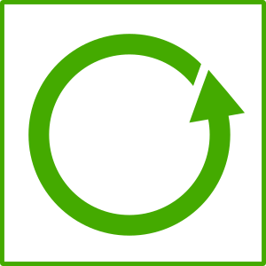 openclipart圖庫：eco green recycle icon