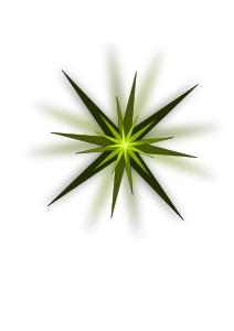 openclipart圖庫：Green Star