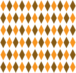 openclipart圖庫：Brown & Orange Retro Diamond Pattern 1
