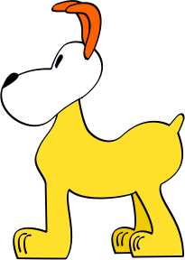 openclipart圖庫：dog funny shilouette
