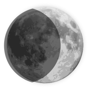 openclipart圖庫：weather icon - crescent
