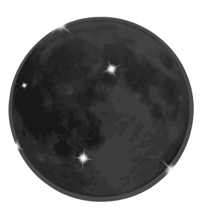 openclipart圖庫：weather icon - new moon