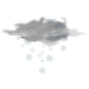 openclipart圖庫：weather icon - snowy