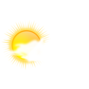 openclipart圖庫：weather icon - sunny to cloudy