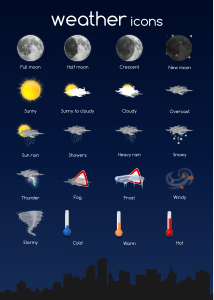 openclipart圖庫：weather icon - complete set