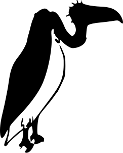 openclipart圖庫：vulture silhouette