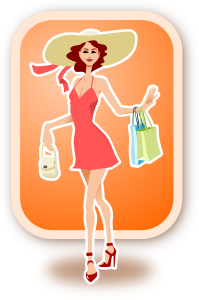 openclipart圖庫：shopping woman