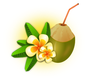 openclipart圖庫：Coconut Cocktail