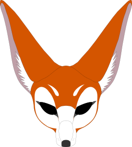 openclipart圖庫：Fox mask