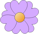 Clipart - simple-purple-flower