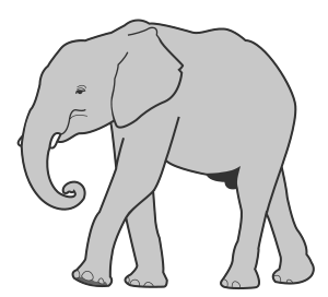 openclipart圖庫：Elephant