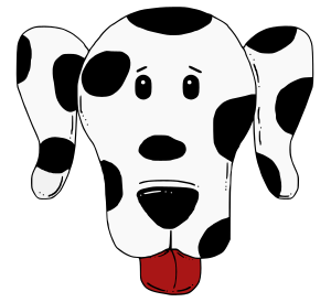 openclipart圖庫：spotty dog