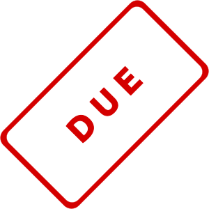 openclipart圖庫：Due Business Stamp 1