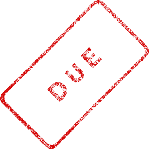openclipart圖庫：Due Business Stamp 2