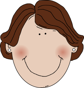 openclipart圖庫：Middle aged woman brown hair