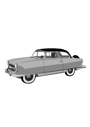 openclipart圖庫：1950's Rambler Convertible