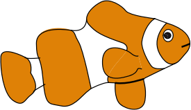 openclipart圖庫：clown fish