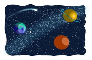openclipart圖庫：Space sketched