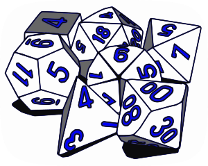 openclipart圖庫：Tabletop RPG Dice Set II