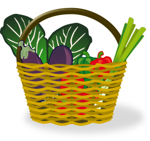 openclipart圖庫：Cesta de la compra llena. Full shopping basket