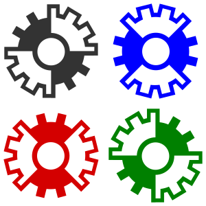 openclipart圖庫：abstract gear wheels