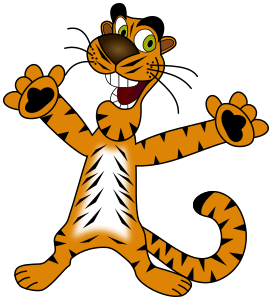 openclipart圖庫：Happy Tiger