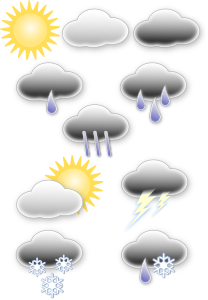 openclipart圖庫：Weather symbols