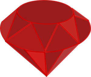 openclipart圖庫：Ruby, no shading