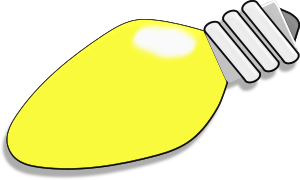 openclipart圖庫：Christmas Lightbulb