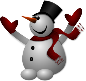 openclipart圖庫：Happy Snowman 2
