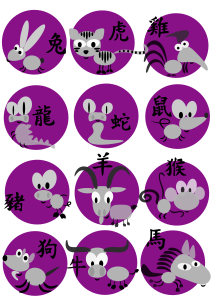 openclipart圖庫：Chinese horoscope animals