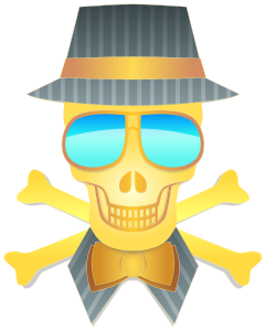 openclipart圖庫：Dapper Skull