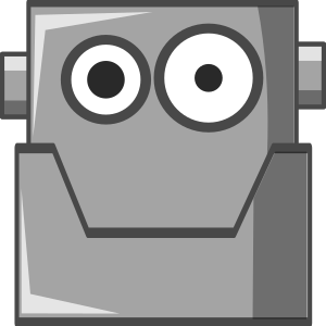 openclipart圖庫：Cute Robot Head
