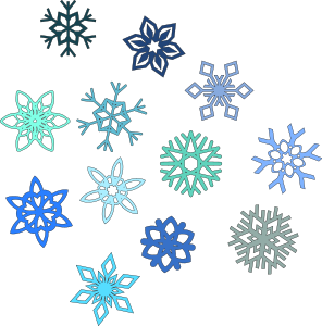 openclipart圖庫：Snowflakes