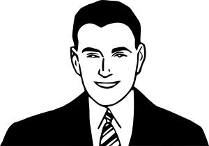 openclipart圖庫：Smiling Man 7
