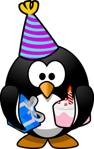 openclipart圖庫：Party Penguin