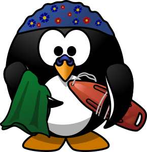 openclipart圖庫：Swimmer Penguin