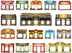 openclipart圖庫：Store Fronts