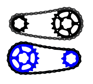 openclipart圖庫：Bicycle chain vector