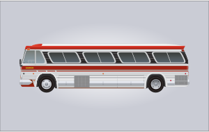 openclipart圖庫：1960's GM PD-4106 Bus