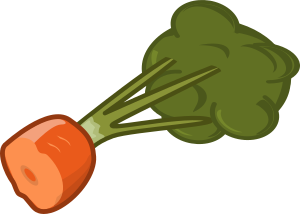 openclipart圖庫：cut carrot