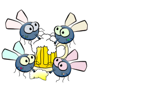 openclipart圖庫：fly drinking