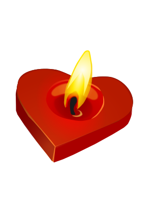 openclipart圖庫：Valentine's Candle