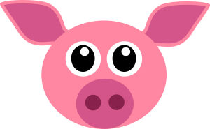openclipart圖庫：Cochon - pig face
