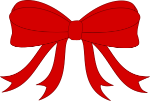 openclipart圖庫：Red Bowed Ribbon